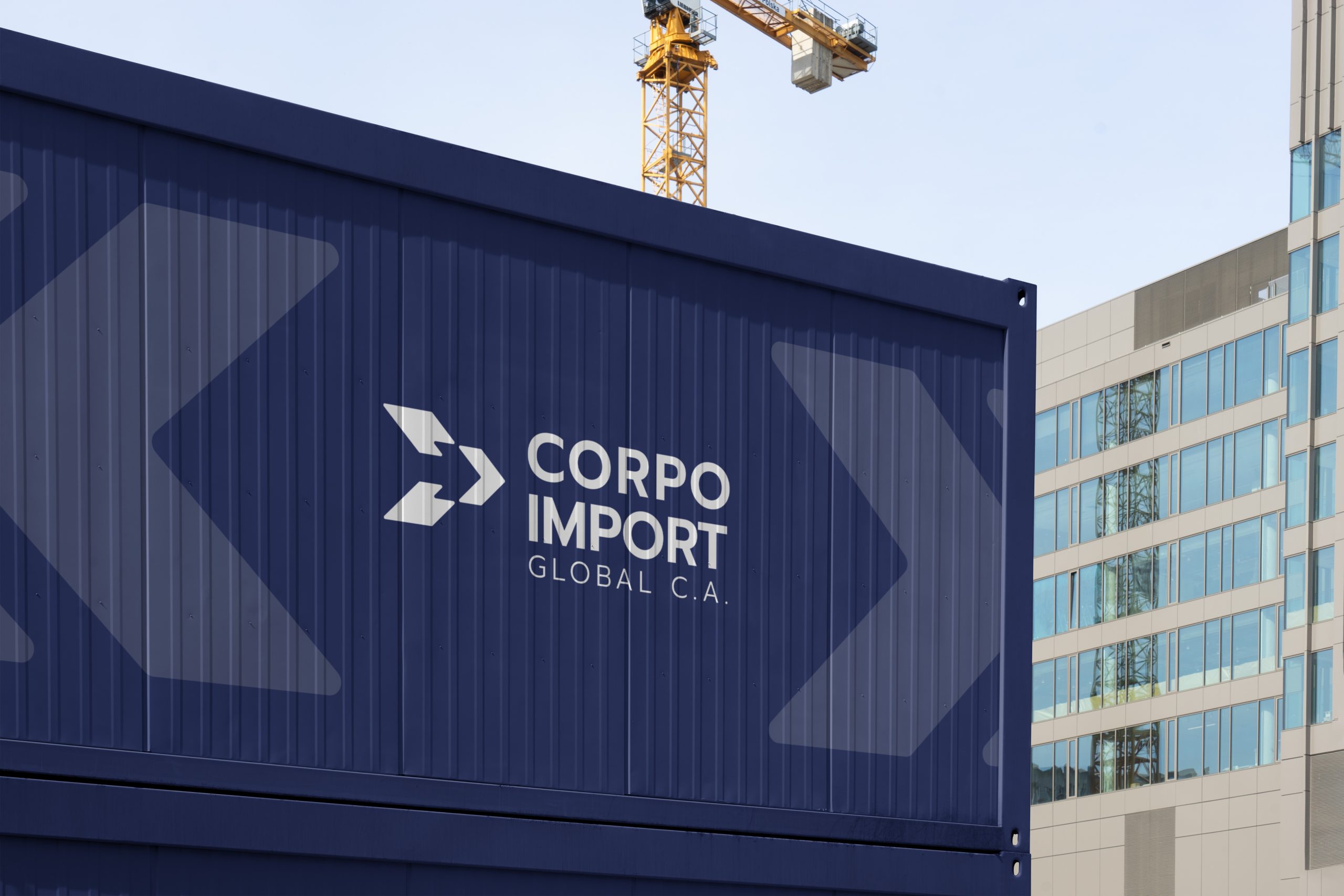 Free Construction Container Mockup